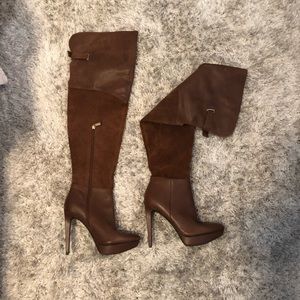 Jessica Simpson brown thigh high boots size 7 1/2